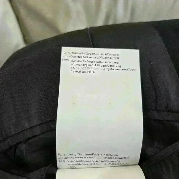 Hugo Boss 38 S Black Wool Einstein Sigma USA Luxury Designer Suit Jacket #090 - Picture 9 of 12